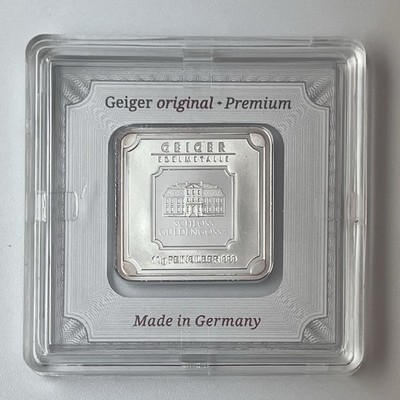 Geiger 10 Gram .999 Silver Bar W/ Original Assay Certificate | eBay