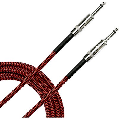 D'Addario Planet Waves Braided Instrument Cable 20 ft. Red
