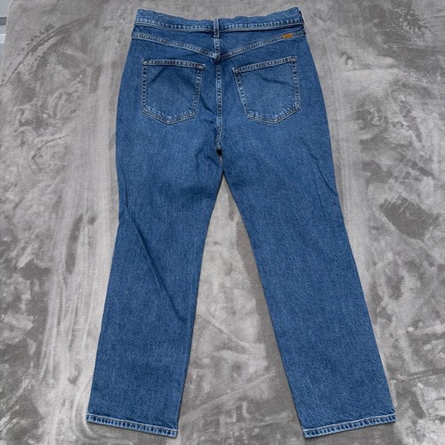 AYR The LaLa Jeans Womens 32S Blue Medium Wash Straight Leg Denim Casual St - Afbeelding 3 van 14