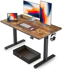 Adjustable Height, 48 x 24 Inches Standing Desk with Drawer
