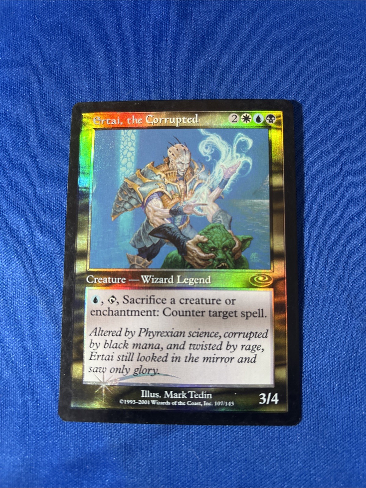 FOIL ERTAI, THE CORRUPTED LP- Planeshift mtg Magic fast shipping