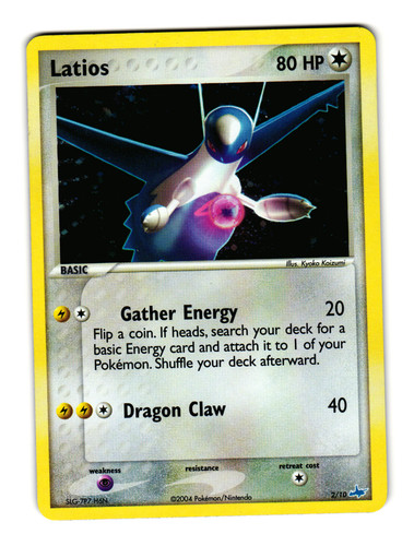 Pokemon TCG Pokemon League Latios 2/10 Black Star Promo Holo English 2004