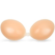 Auruza Strapless Sticky Adhesive Bra Invisible Push Up Reusable Silicone Off
