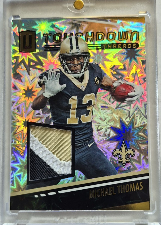 Michael Thomas New Orleans Saints Patch Card TT-MT 2019 Unparalleled 66/75
