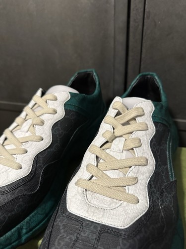 Gucci Mens Rhyton Supreme GG Leather Trainers Sneakers Size 13UK/14US - Picture 8 of 13