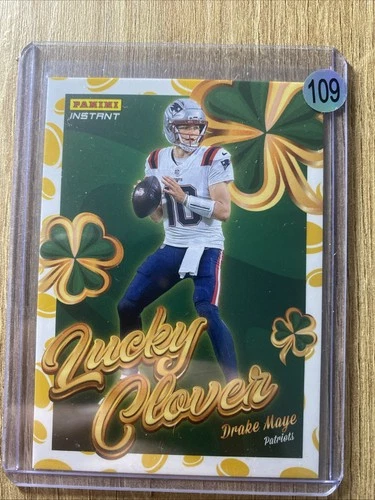2025 Panini Donruss Drake Maye Lucky Clover SSP  Patriots