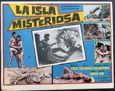 MYSTERIOUS ISLAND MICHAEL CRAIG JOAN GREENWOOD JULES VERNE MEXICAN LOBBY CARD 61