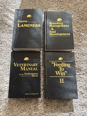 LOT OF 4 The Illustrated Veterinary for Horsemen and others HC
