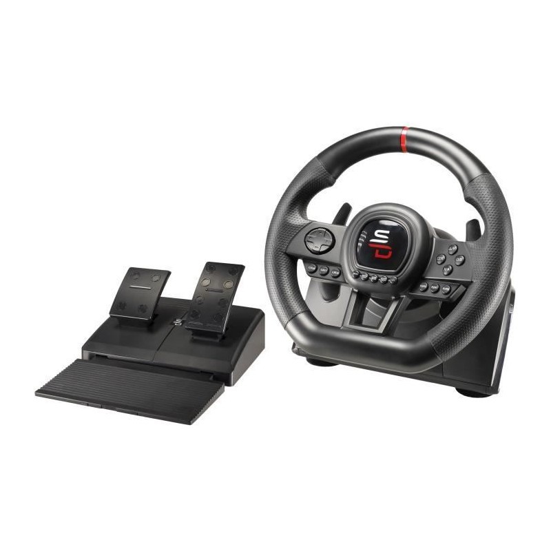 Volant de course Superdrive SV650 noir pour vos soirées de simulation automobile
