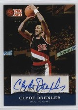 2022 Leaf Pro Set Sports Base Navy Blue /6 Clyde Drexler #PSA-CD1 Auto HOF k4s