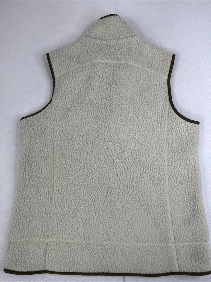 Colete Patagonia W’s Retro Pile 22825 Creme/Castanho Lã Tamanho Grande - Imagem 2 de 4