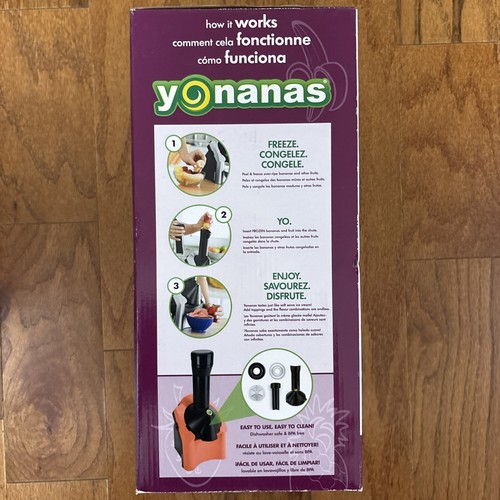 Yonanas -Classic Vegan Non-Dairy Frozen Fruit Soft Serve Dessert Maker - Picture 2 of 6