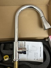 Pull Out Kitchen Mixer Tap Chrome – Complete With Hoses & Fittings – Open Box