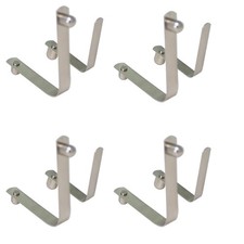 8PCS Stainless Steel Double Pin Spring Button Clip Push Button Clip Tent Pole...
