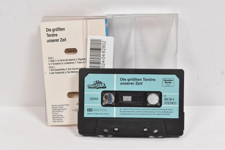 Die größten Tenöre - MC Musikkassette - Polystar - vintage - Bild 2 von 3