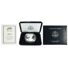 2010-W $1 1-oz Proof American Silver Eagle w/ Box, OGP &COA