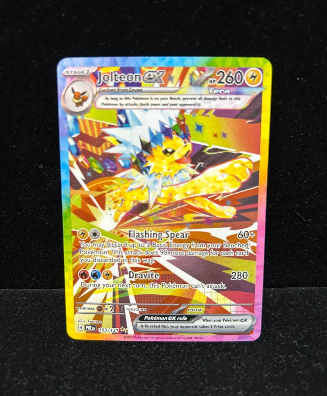 Pokemon TCG Prismatic Evolutions #153/131 Jolteon ex NM