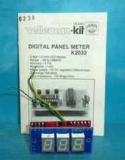Velleman K-2032 Digital Panel Meter Kit 3 Digit -99 to +999mV New