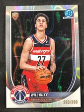 2025-26 Bowman WILL RILEY Chrome Lava Refractor Parallel! RC #'d /399!