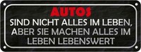 Blechschild 10X27 Cm Autos Nicht Alles Im Leben Aber Spruch Zitat Deko Geschenk