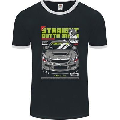 Maglietta Uomo MG Licenza Ufficiale Cars Co. - England Ringer - Bianco E Rosso, Autentica Con Tagliando