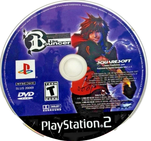 Bouncer (Sony PlayStation 2, 2001) PS2 Disc only clean disc tested!