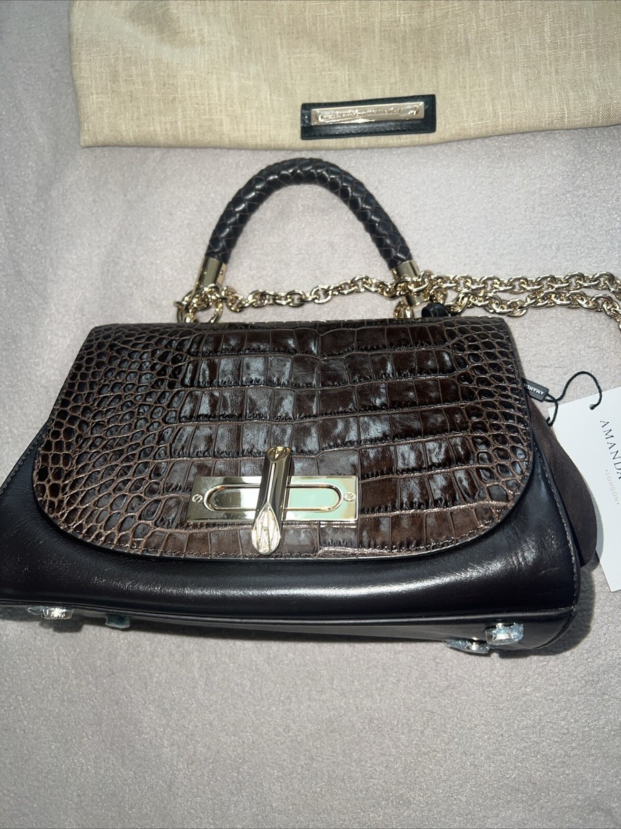 AMANDA WAKELEY Braided Redmayne Shoulder Bag Leather