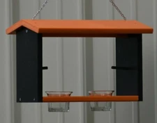 Poly Lumber Oriole Double Bird Feeder Nectar, Jelly and Orange Feeder