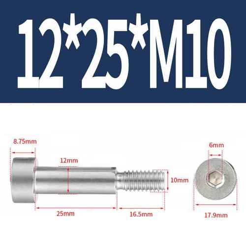 Tornillo de hombro de paso hexagonal interior M2 M2,5 M3 M4 M5 M6 M8 M10 acero inoxidable V2A A2 - Imagen 159 de 169
