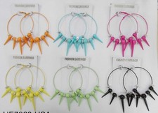 wholesale jewelry lot high quality style colorful hoop fashion earrings Y7968