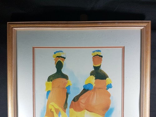 ORIGINAL VINTAGE WATERCOLOR BY CADMAN MATHIAS – SIGNED & DATED 1990 - Picture 3 of 12