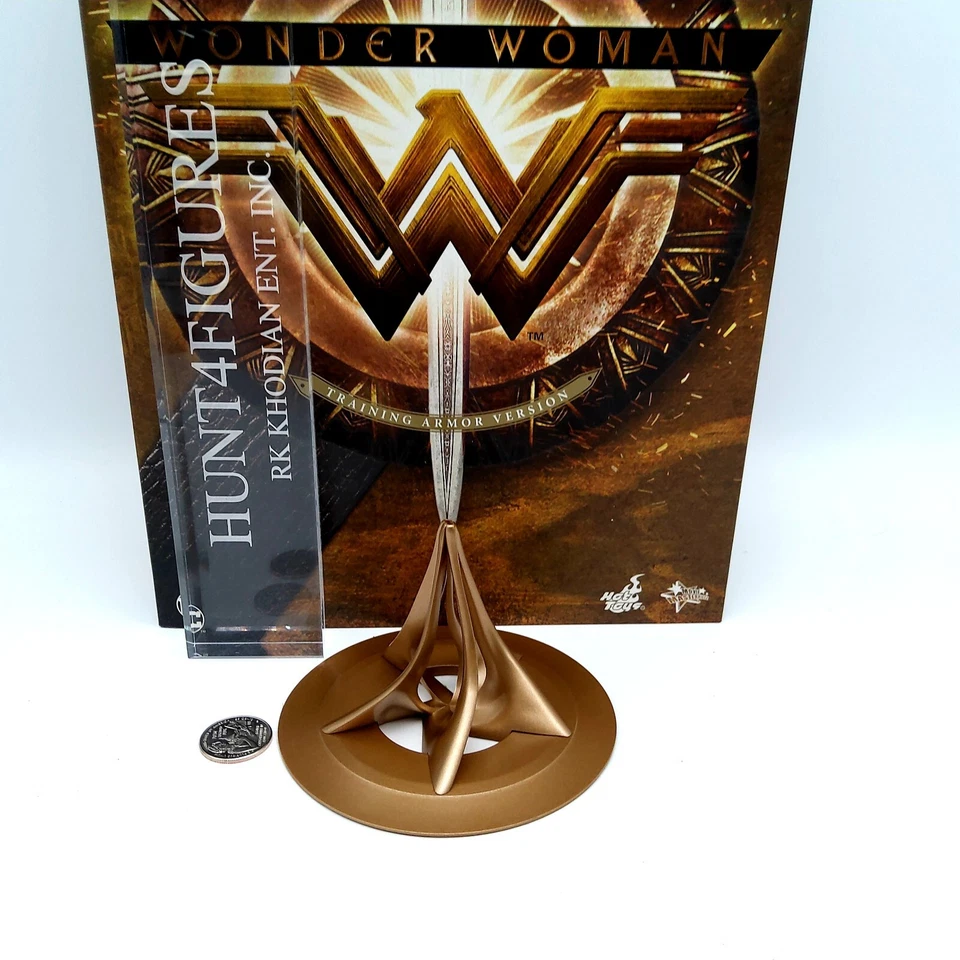 Hot Toys MMS424 Wonder Woman Armadura de Entrenamiento 1/6 Figura de Acción Espada Soporte Solo Foto 3 de 4