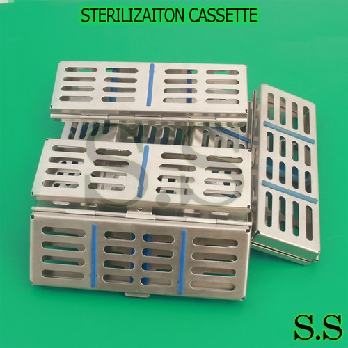 10-Pack Surgical Stainless Steel Sterilization Cassettes For Dental/Medical Instruments