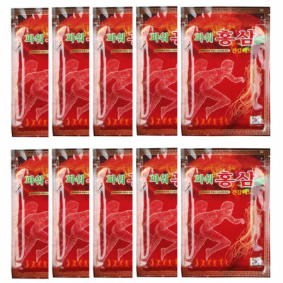 Hanil Power Red Ginseng Patch / Health Hot Pad / Pain Relief / 10Sets (200ea)