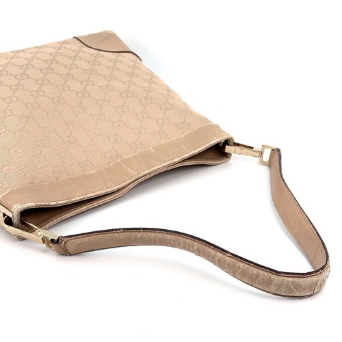GUCCI Shoulder Bag GG Canvas Light Brown From Japan Authentic 0369 - Picture 8 of 24
