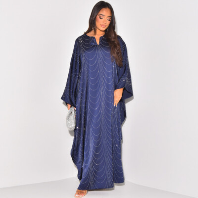 formal kaftan dresses australia White Silk Kaftan Dress, Mulberry Elegance made in Bali main image 1