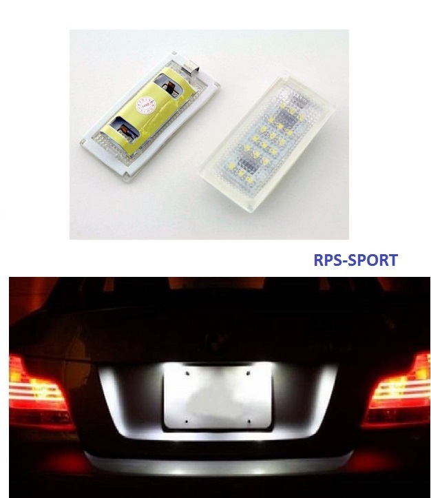 Feux de plaque LED blanc anti-erreur pour coffre arrière BMW E46 330d