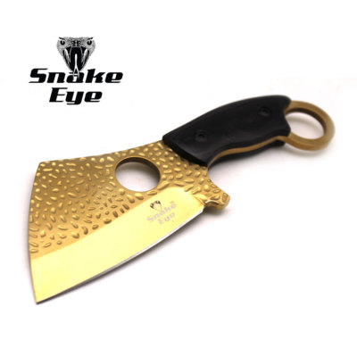 Snake Eye Tactical Heavy Duty Fixed Blade Razor Style Hunting Knife w/ Sheath