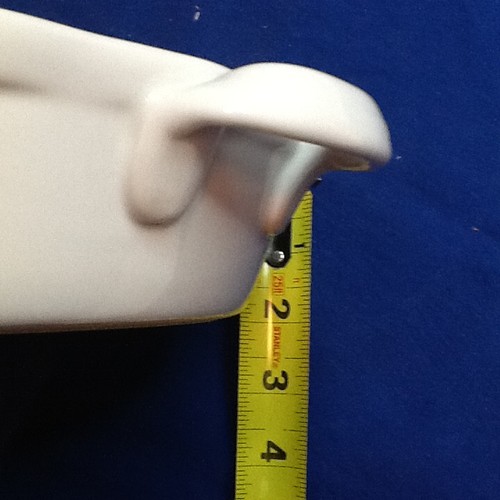 BIA CASSEROLE DISH 9.25 X 2" WHITE SCALLOPED EDGE W/ HANDLES 012624b - Picture 7 of 7