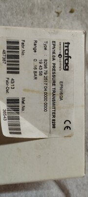 Trafag pressure transmitter EPN 16.0A 0..16 Bar 8298 Drucksensor 