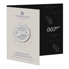 CrawleyCoins 2024 06 James Bond 2010s Six Decades 007 £5 Royal Mint Sealed Pack