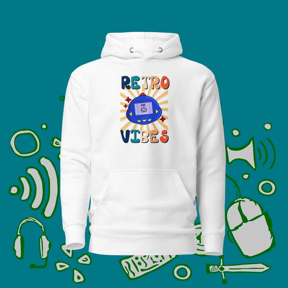 Retro Vibes Unisex Hoodie Retro Fan Retro Hoodie Retro Gift Retro Funny Style