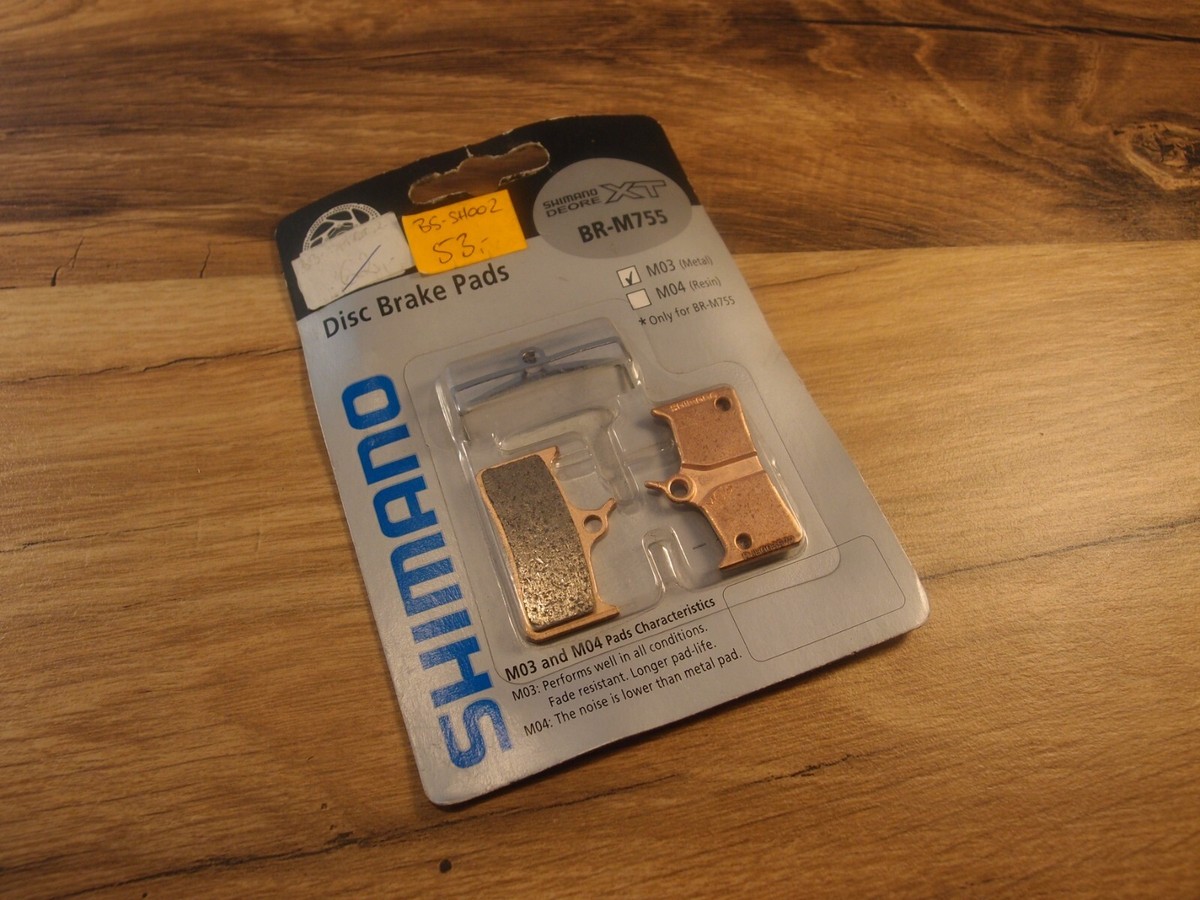 NOS Shimano Deore XT BR-M755 Disc Brake Pads M03 metal VIA Japan