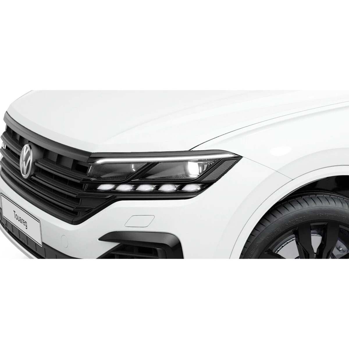 Original VW Touareg III (CR) R-Line Scheinwerferblenden Satz 