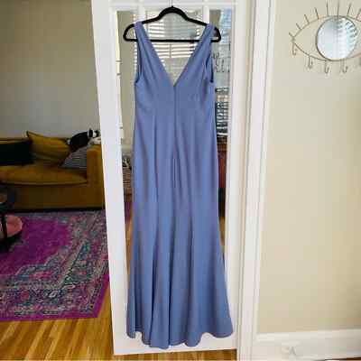 amsale slate bridesmaid dress Amsale Bridesmaids 