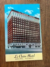 Le Claire Hotel Moline Illinois Postcard