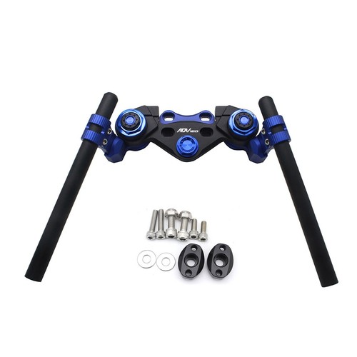 For Honda ADV160 Adjustable Aluminium Racing Fork Tube Clip Ons Handlebar - Picture 5 of 10