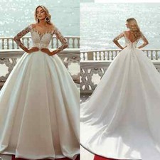 Graceful A Line Wedding Dress Sweetheart Lace Applique Beading Bridal Gown Train