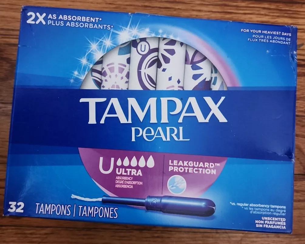 Tampax Pearl Tampons Ultra Absorbency with Leakguard Braid