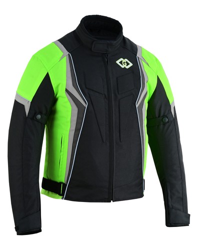 Gallanto Mens Motorcycle Waterproof Cordura Textile Jacket Motorbike CE Armours - Picture 13 of 26